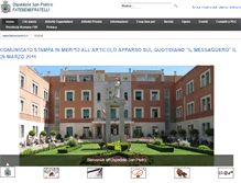 Tablet Screenshot of ospedalesanpietro.it